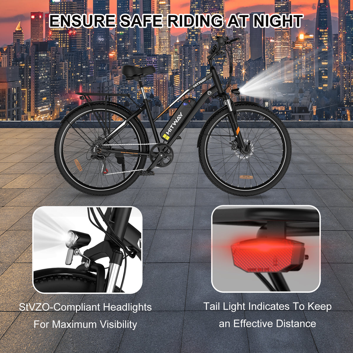 E-Bike HITWAY BK27 28" 250W Citybike