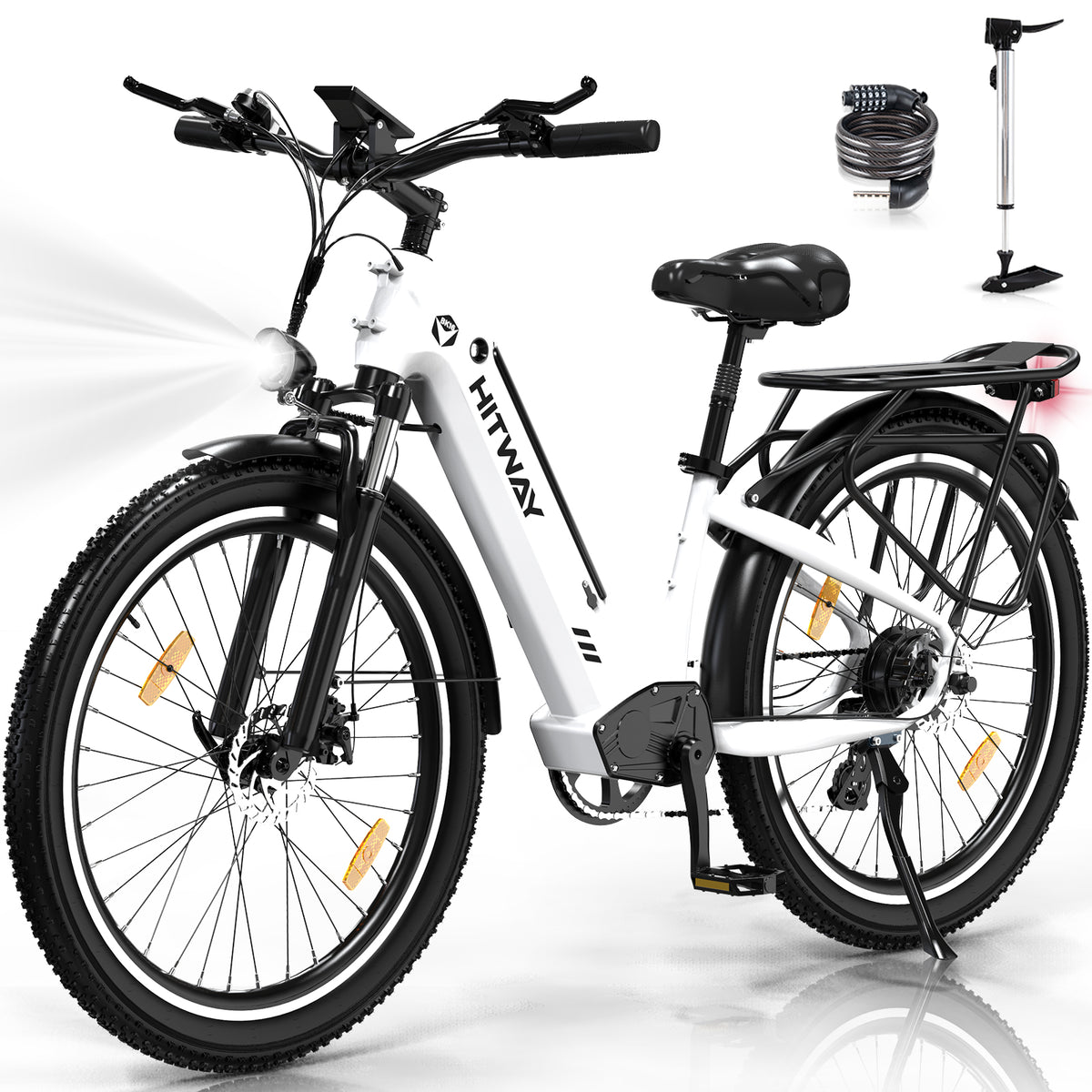 E-Bike HITWAY BK16 26" 250W 7-Gang SHIMANO Mountainbike