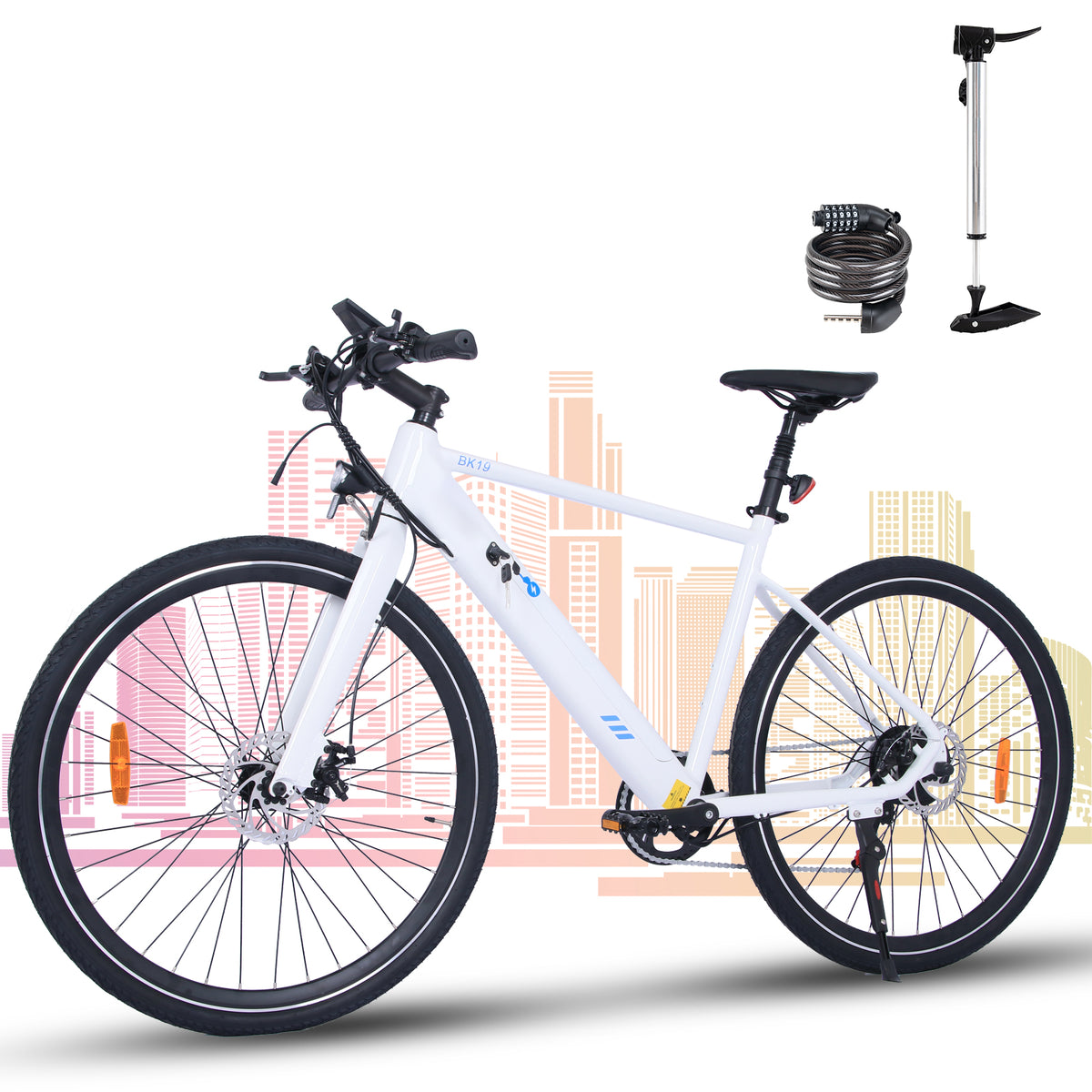 E-Bike HITWAY BK19 700c 27,5" 250W 7-Gang SHIMANO Rennrad