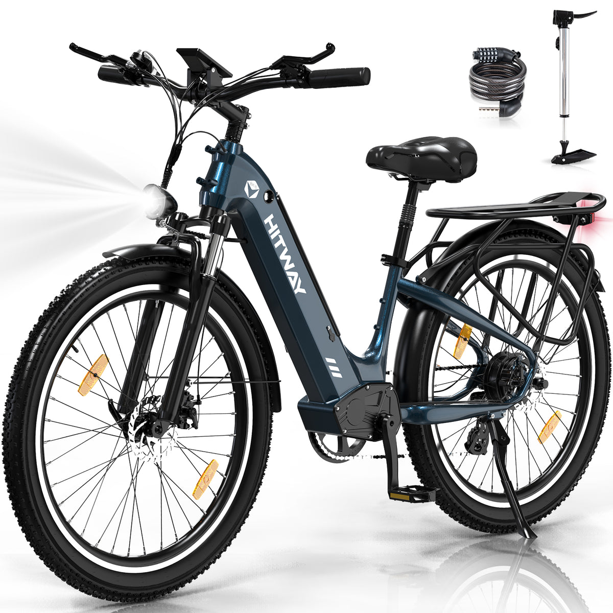 E-Bike HITWAY BK16 26" 250W 7-Gang SHIMANO Mountainbike