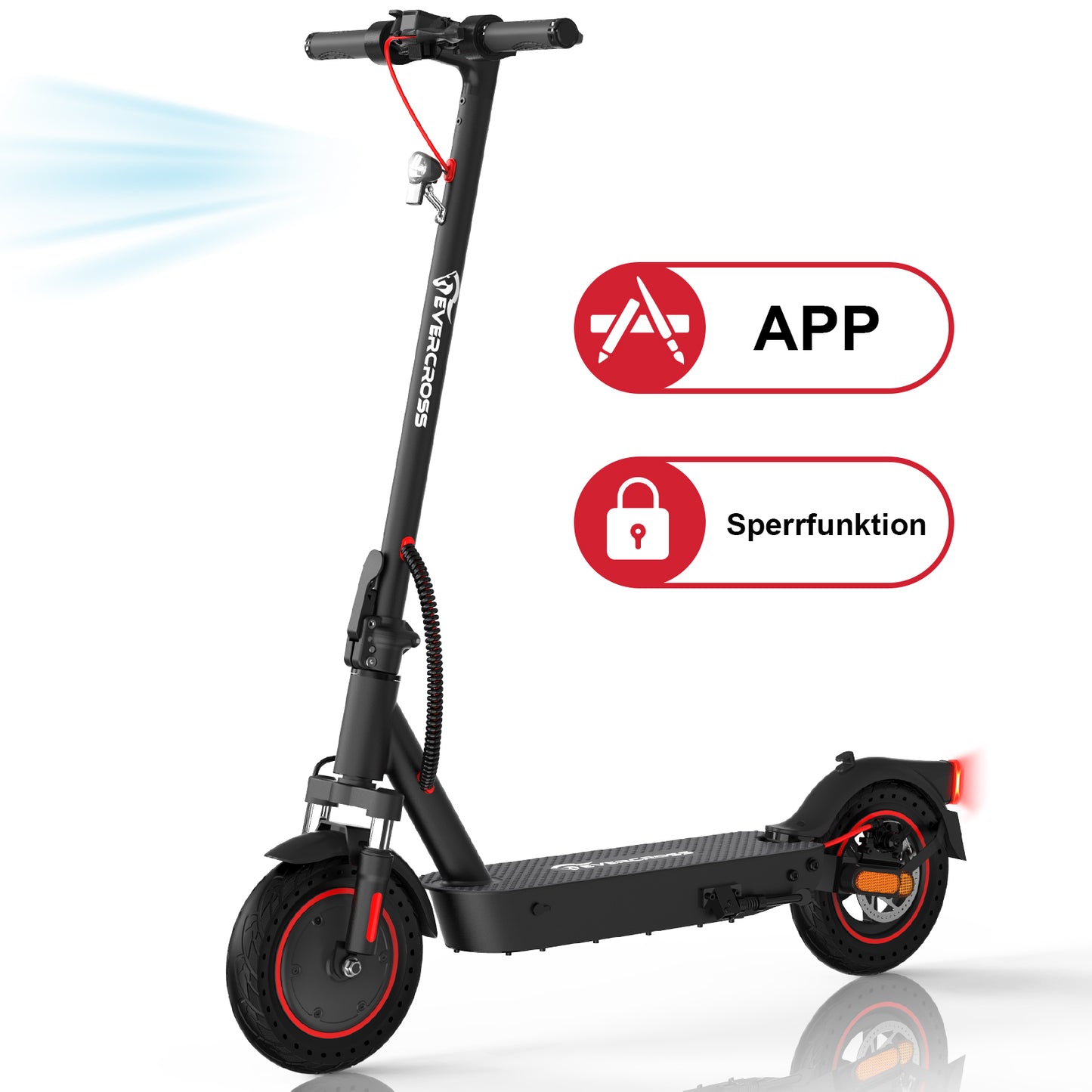 E-Scooter Evercross EV10K Pro 10" 400W mit ABE