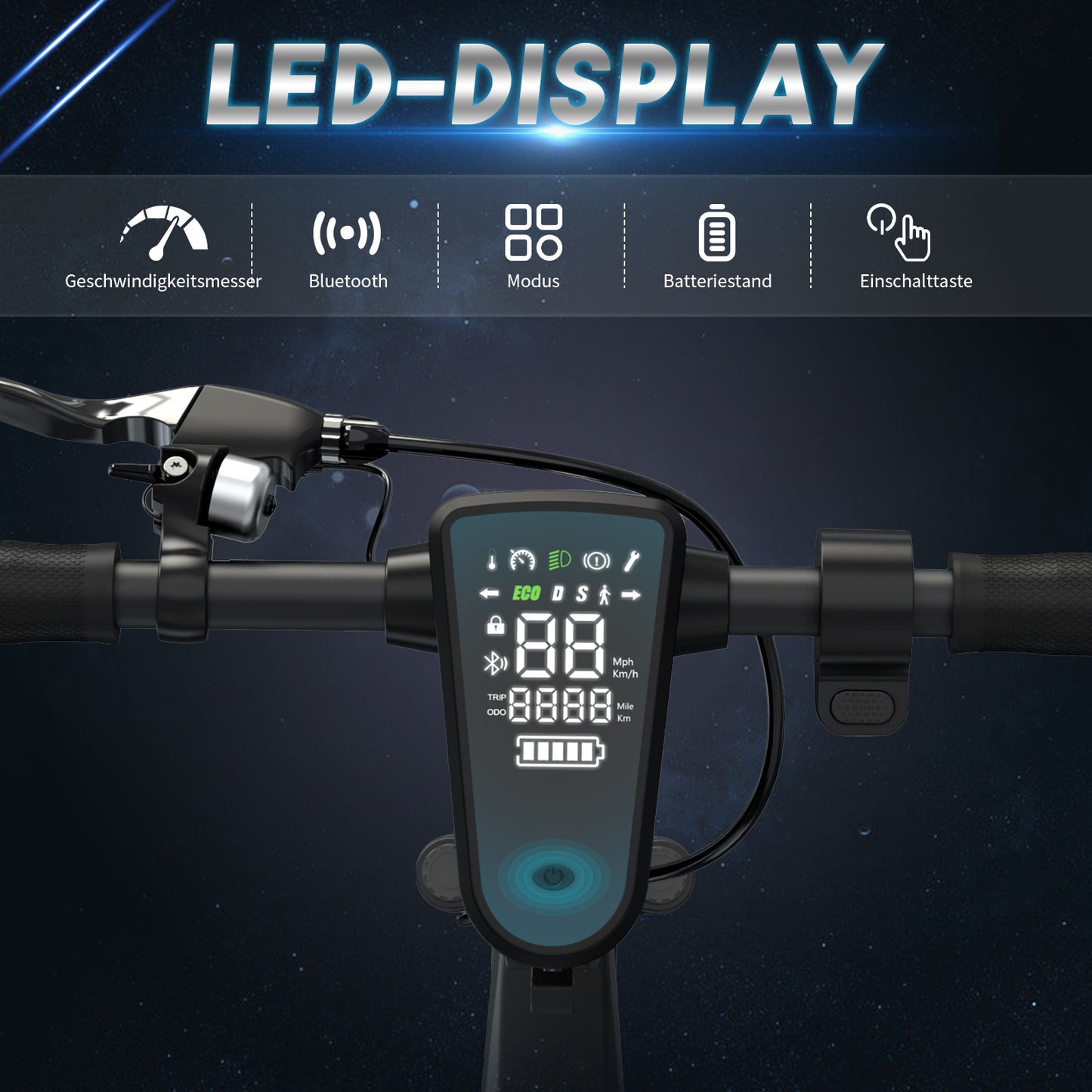 NEU E-Scooter RCB EV10Z 10" 350W mit ABE