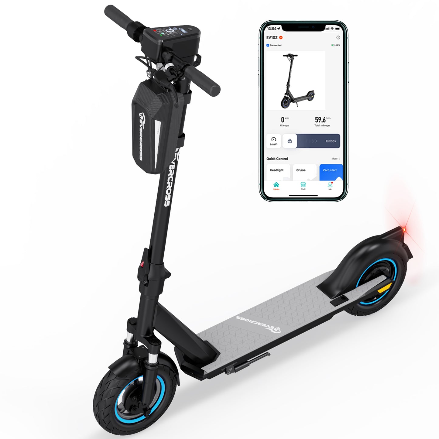 NEU E-Scooter Evercross EV10Z 10" 350W mit ABE
