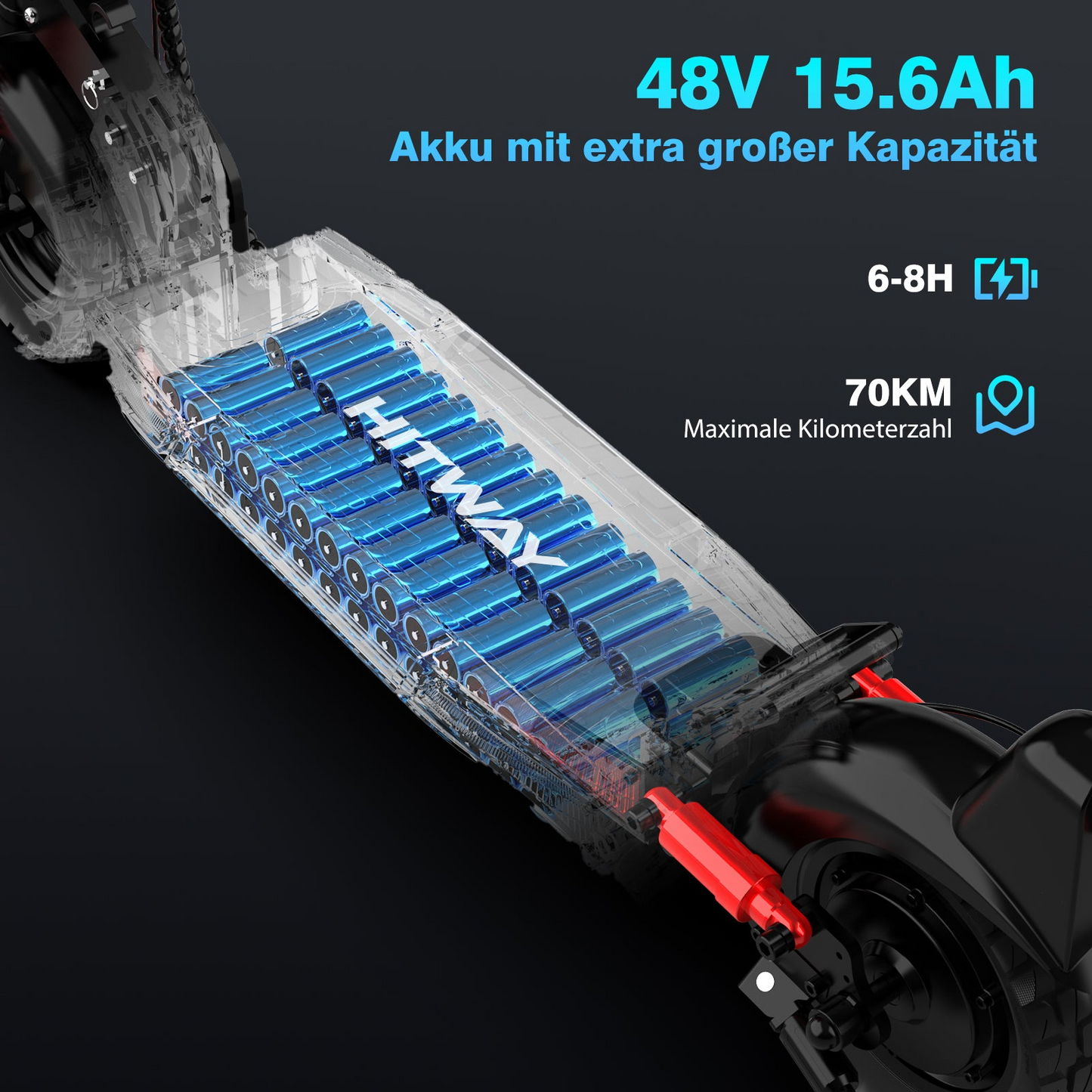 E-Scooter Hitway H9 / H9 Pro 10" 500W mit ABE