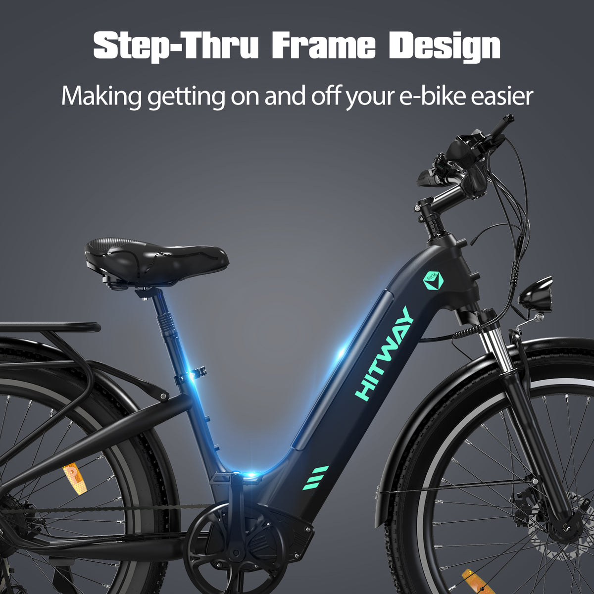 E-Bike HITWAY BK16 26" 250W 7-Gang SHIMANO Mountainbike