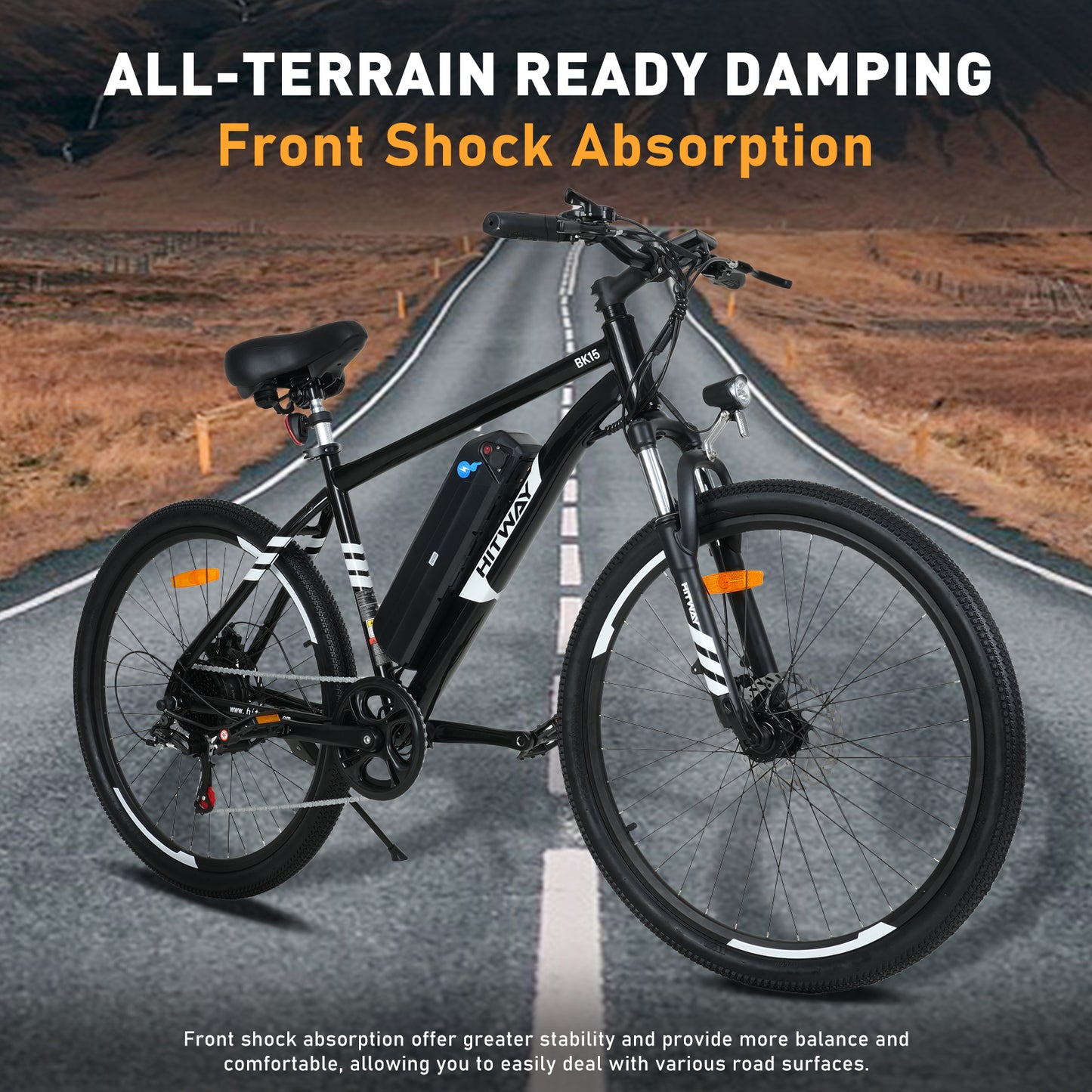 E-Bike HITWAY BK15 26*2.125 Zoll 250W 7-Gang SHIMANO Mountainbike