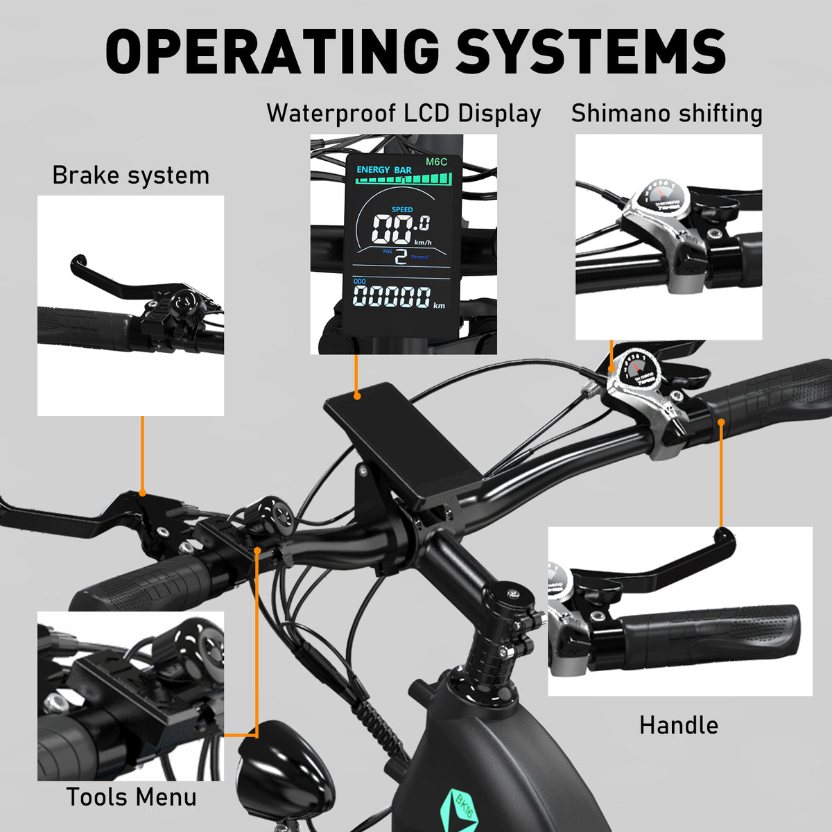 E-Bike HITWAY BK16 26" 250W 7-Gang SHIMANO Mountainbike