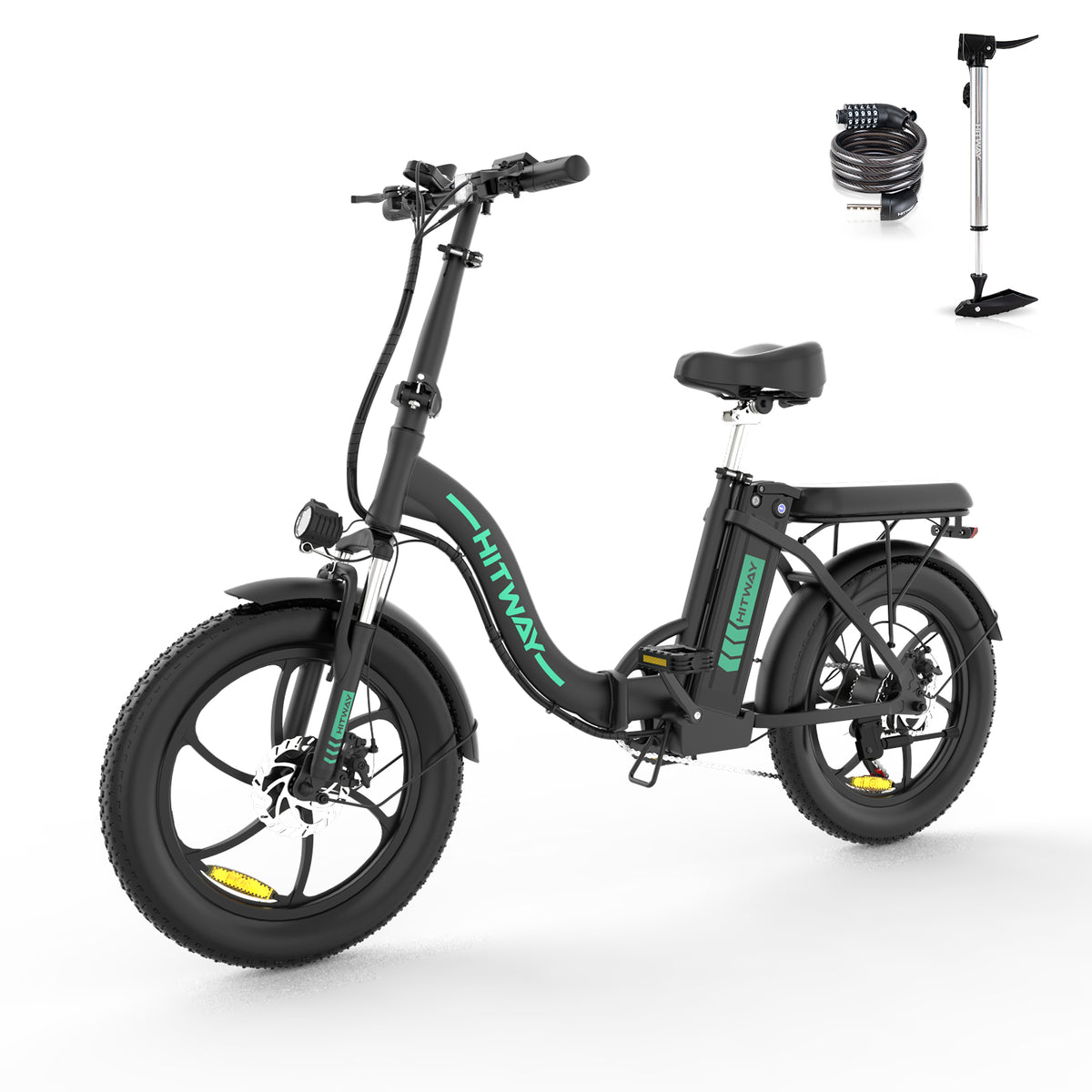 E-Bike HITWAY BK6S 20" Faltbar 250W 7-Gang SHIMANO Mountainbike