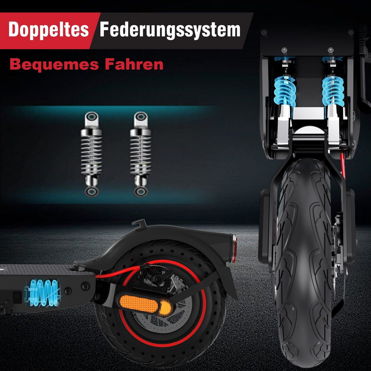 E-Scooter Evercross EV10K Pro 10" 400W mit ABE