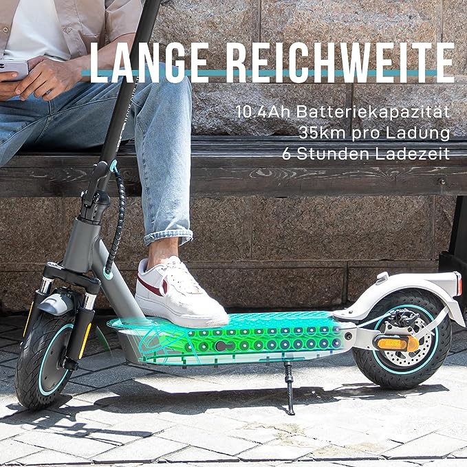 NEU E-Scooter RCB EV10K 10" 400W Pro mit ABE