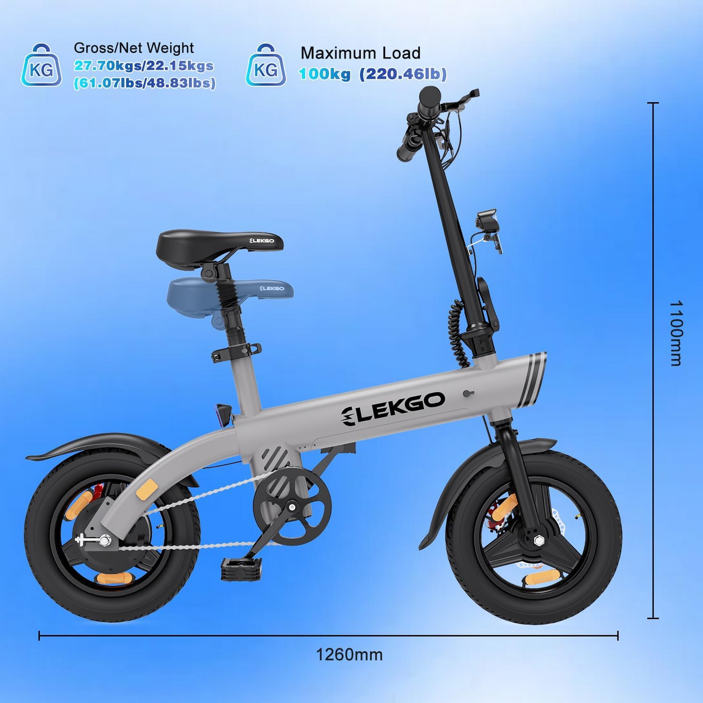 NEU E-Bike ELEKGO EG01 14" 250W