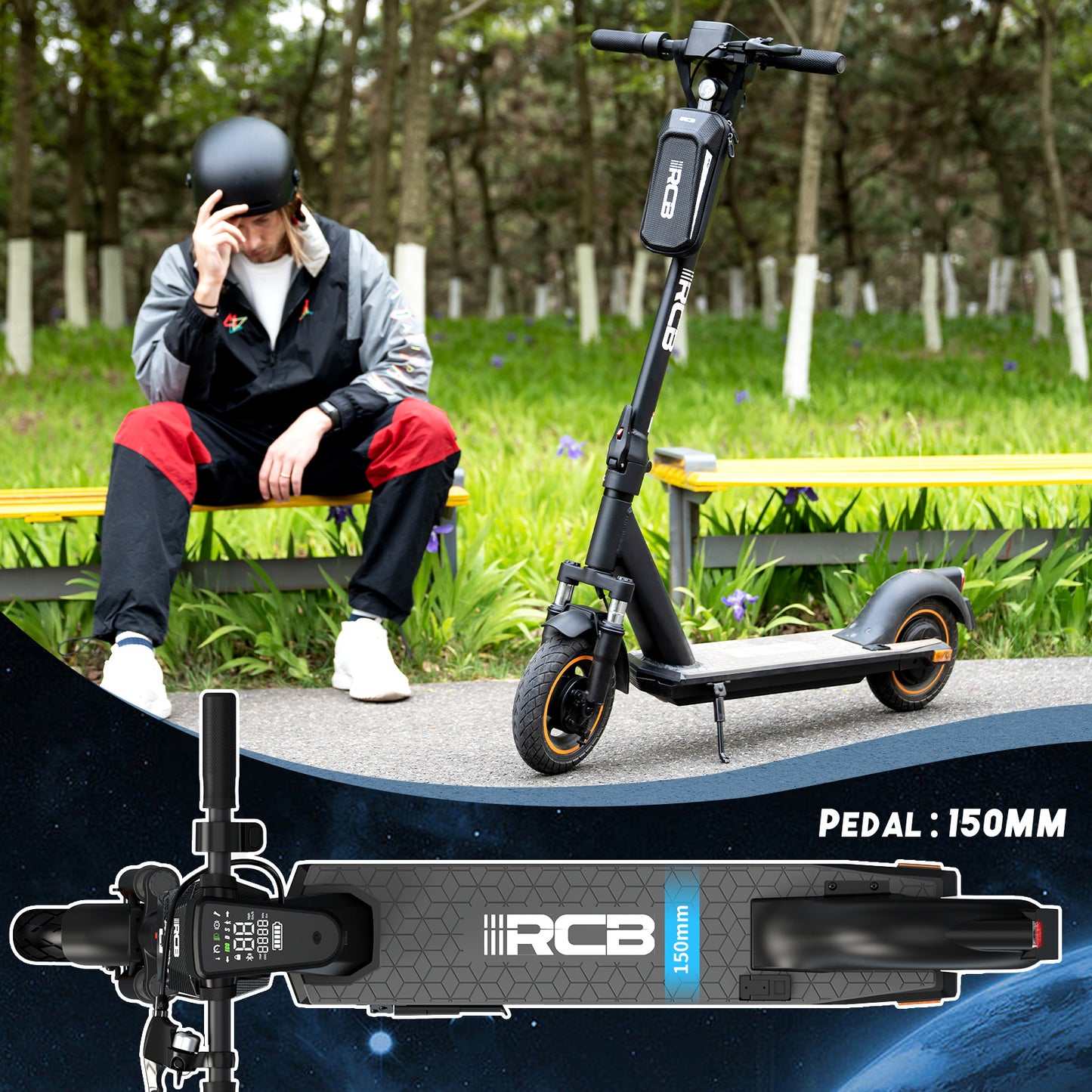 NEU E-Scooter RCB EV10Z 10" 350W mit ABE