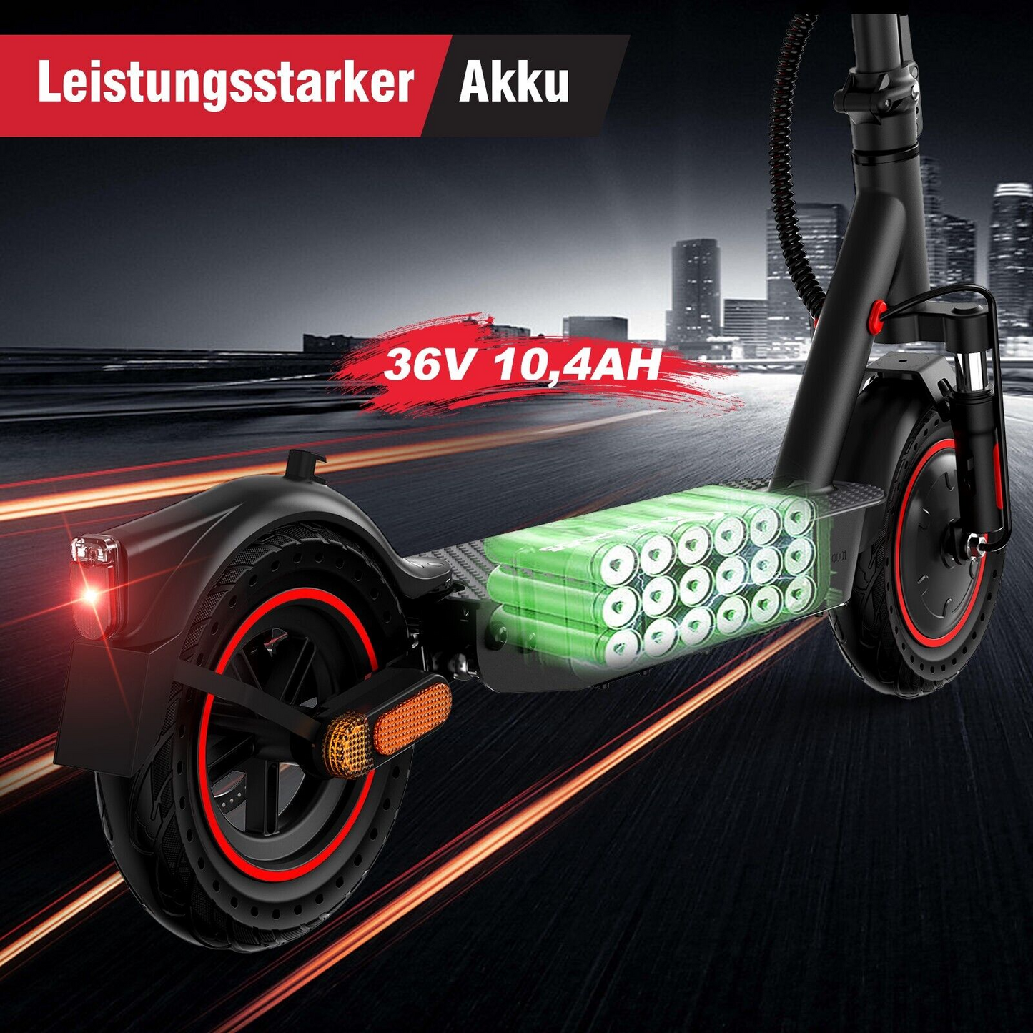 E-Scooter Evercross EV10K Pro 10" 400W mit ABE