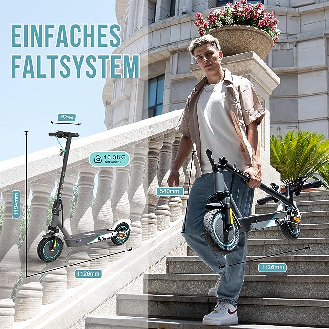 NEU E-Scooter RCB EV10K 10" 400W Pro mit ABE