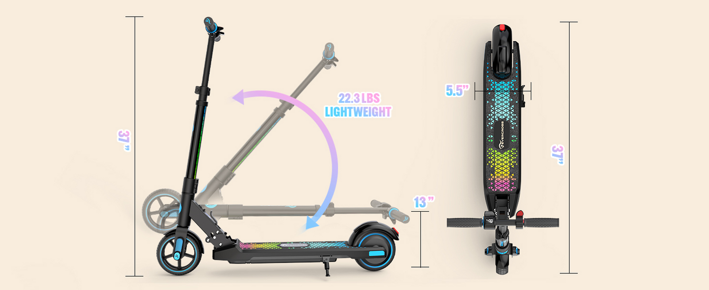 E-Scooter EVERCROSS EV06C 150W 15 km/h für Kinder