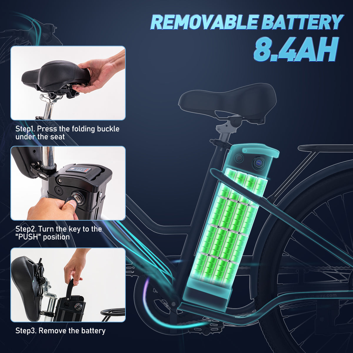 E-Bike HITWAY BK8S 26" 250W Citybike