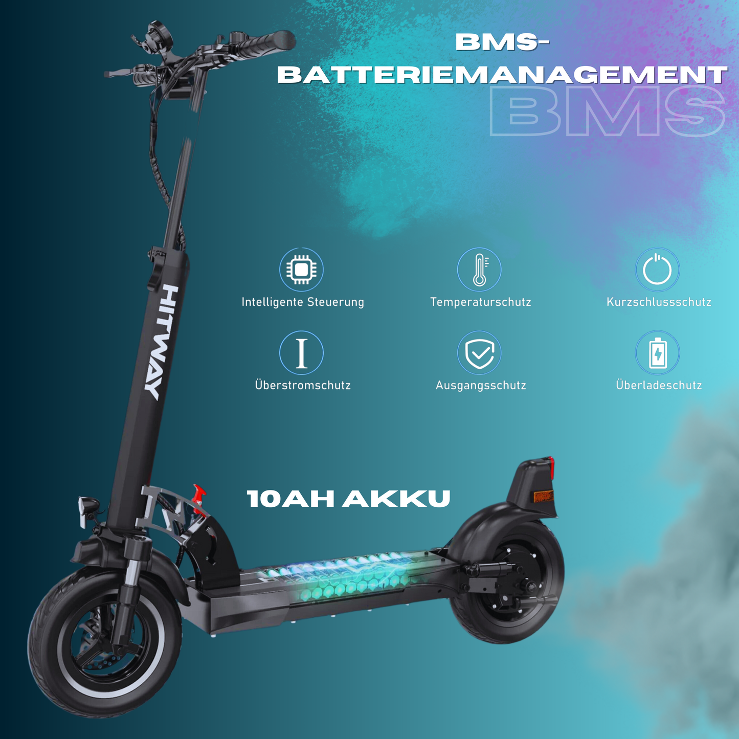 E-Scooter Hitway H5-HB24 10" 480W mit ABE