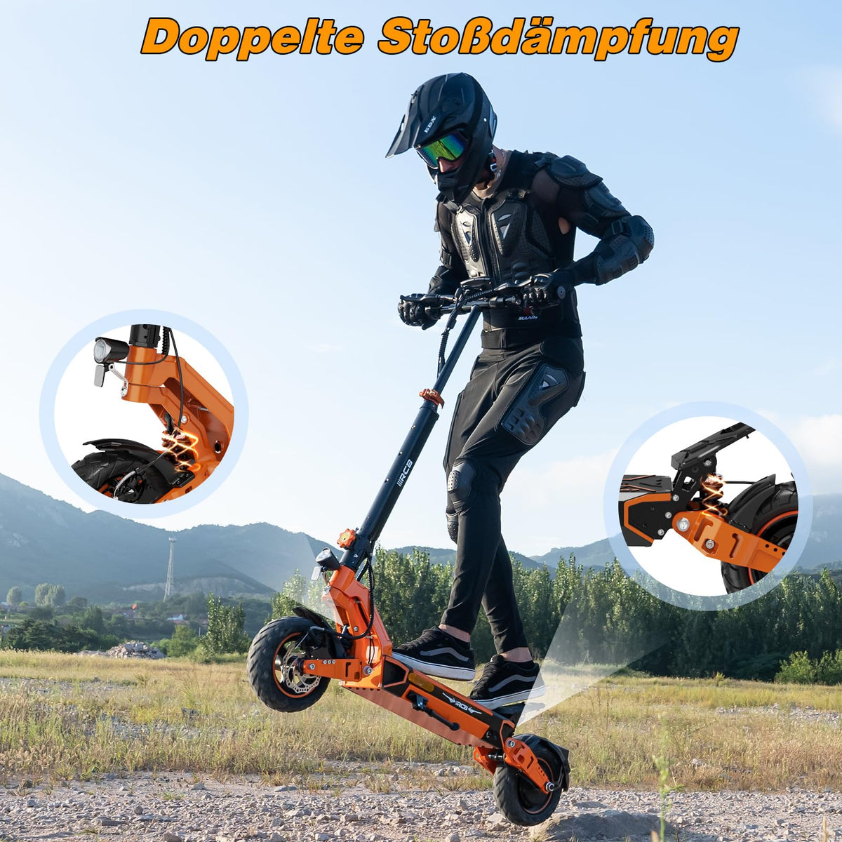 E-Scooter RCB D7 / D7 Pro 10" 500W mit ABE