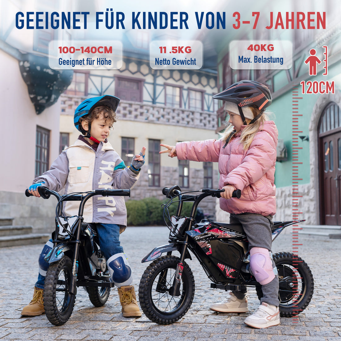 NEU Elektro-Motorrad Evercross EV13M 150W 12" 16 km/h für Kinder