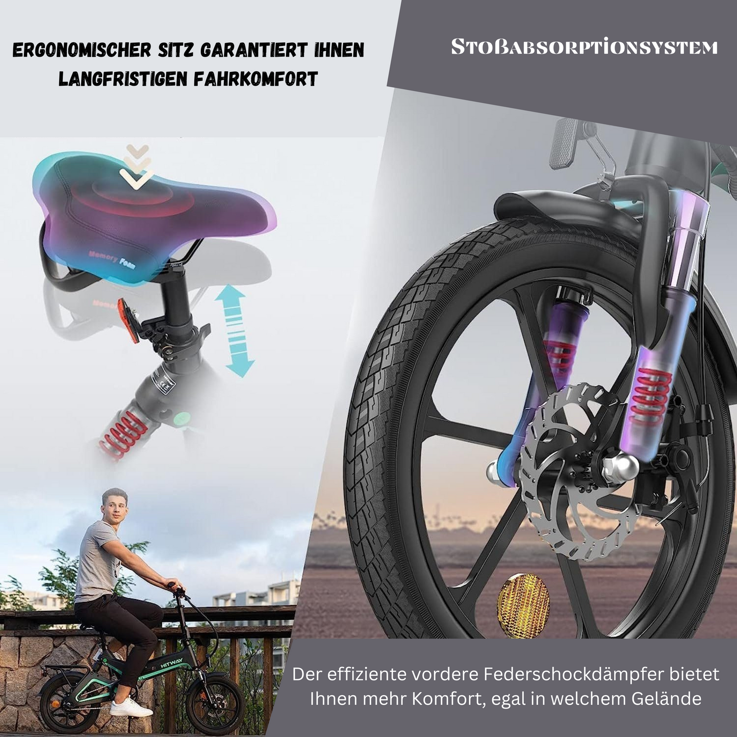 E-Bike HITWAY BK2 16" Faltbar 250W