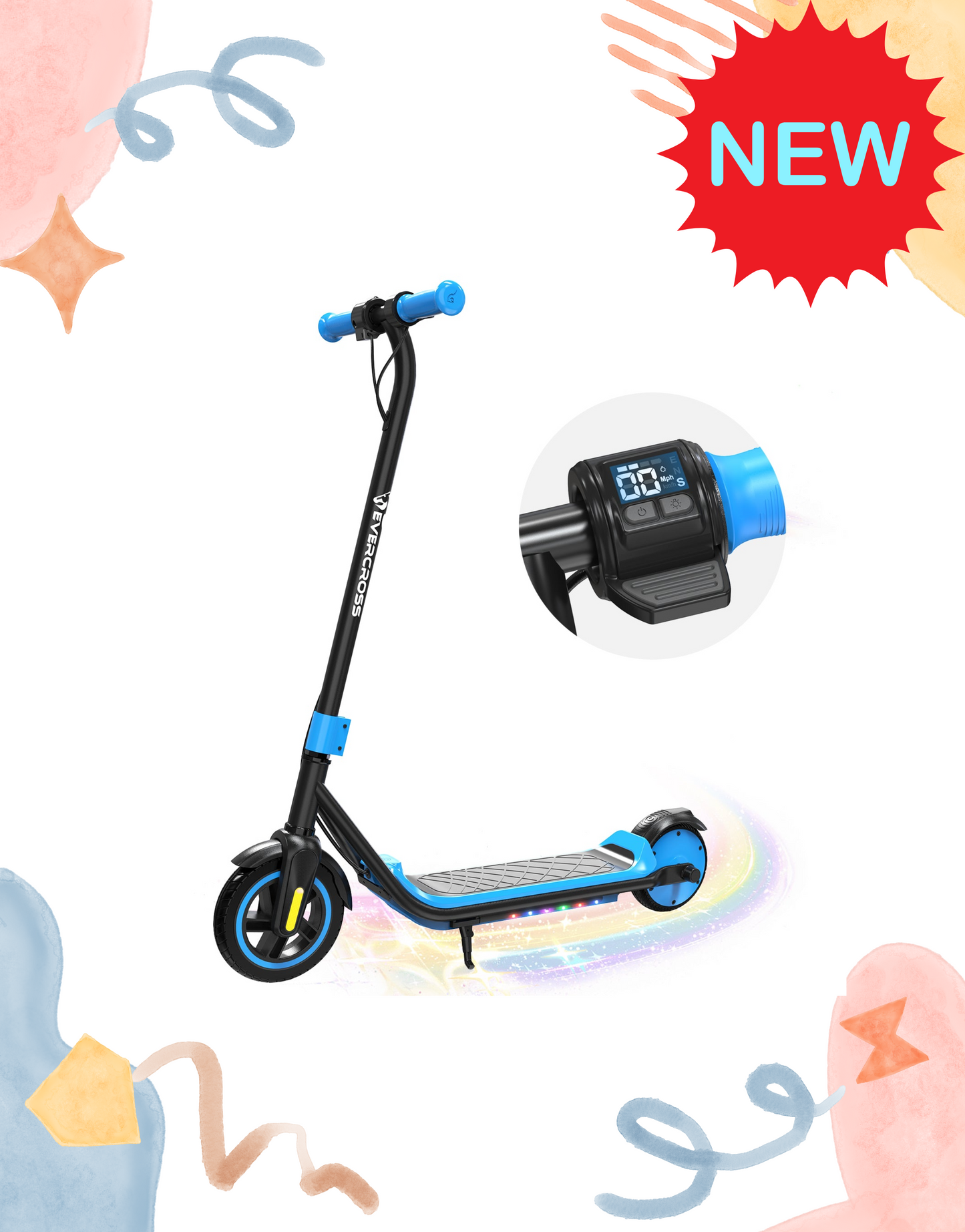 E-Scooter Evercross E6 150W 16 km/h für Kinder