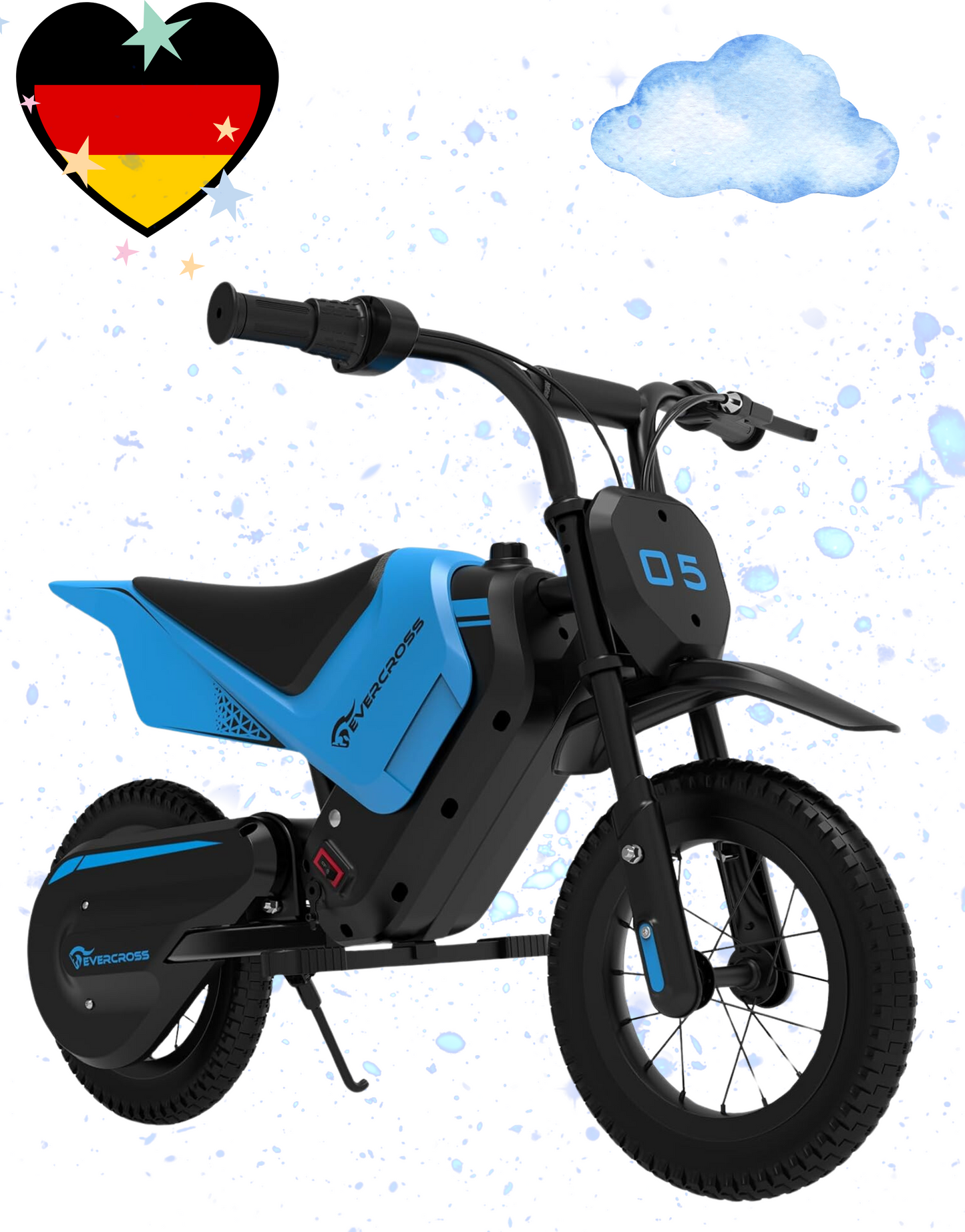 Elektro-Motorrad Evercross EV05M 150W 12" 16 km/h für Kinder