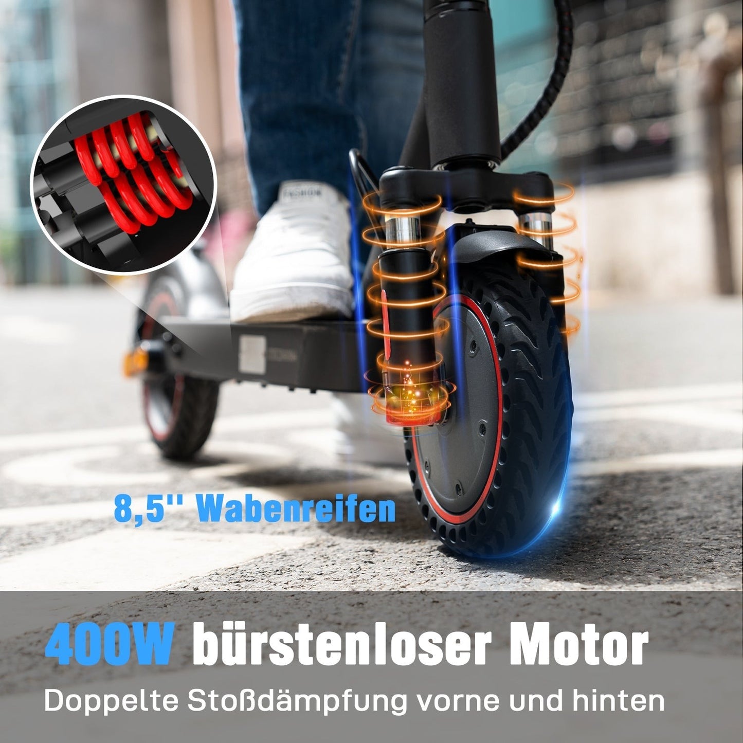 NEU E-Scooter Evercross EV85F 8,5 400W mit ABE