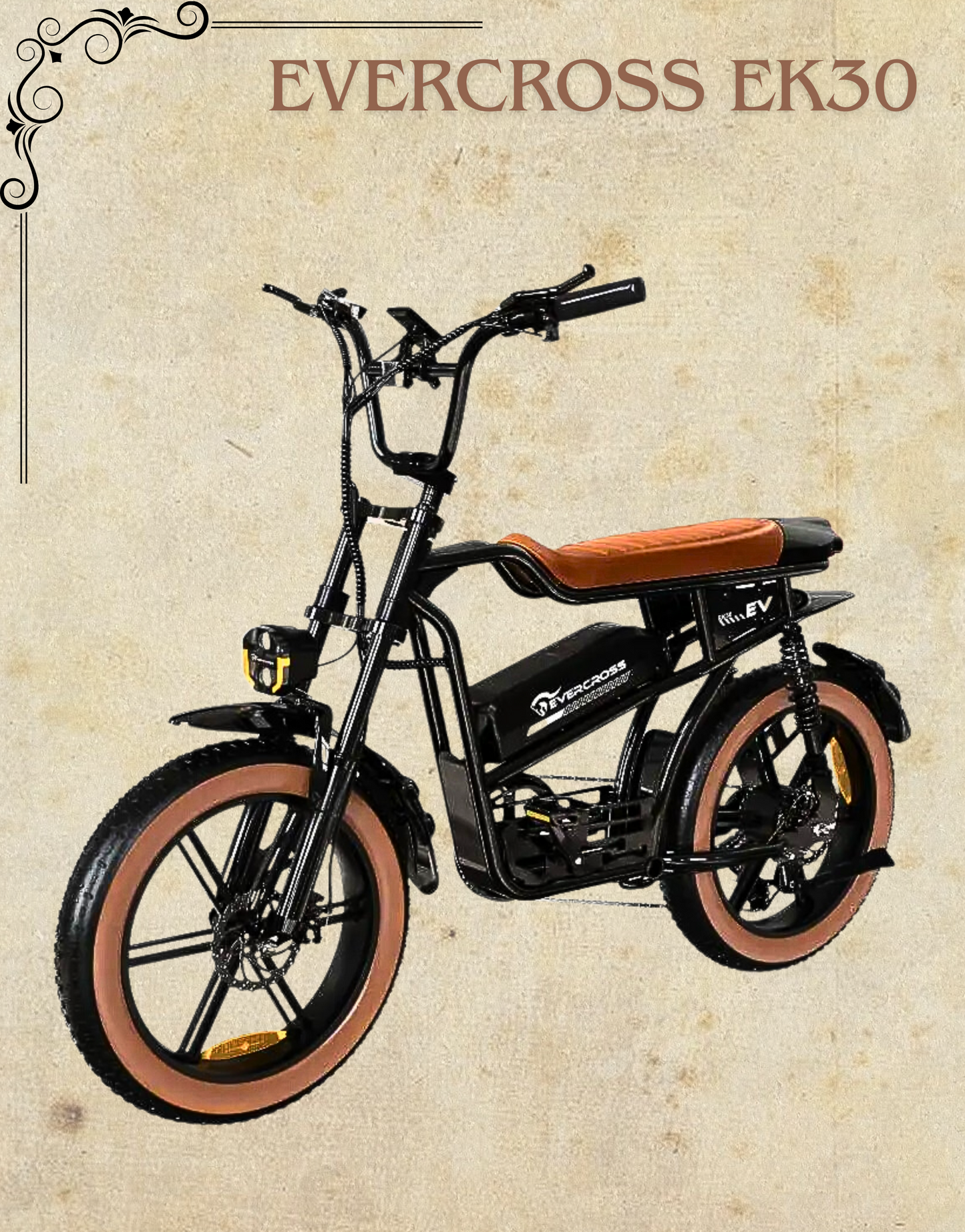 E-Bike Evercross EK30 20" 250W 7-Gang SHIMANO