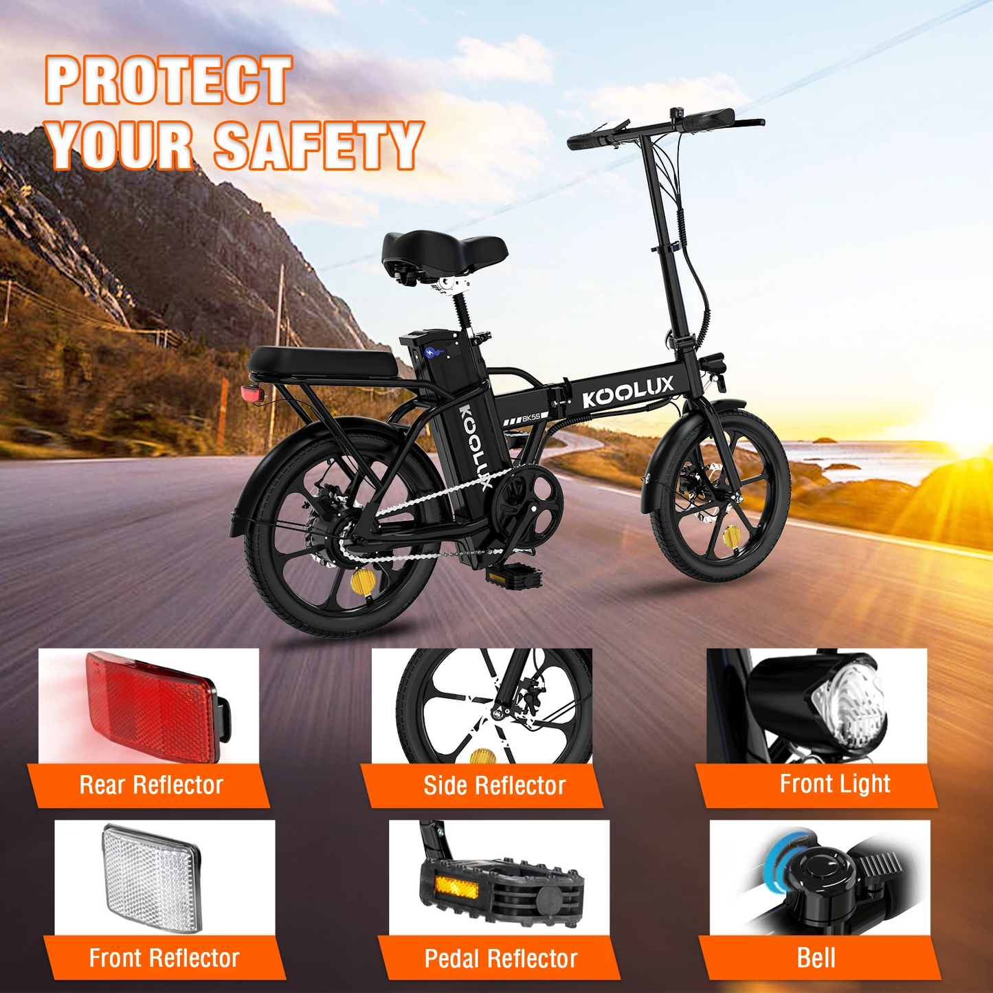 NEU E-Bike KOOLUX BK5S 16" Faltbar 250W