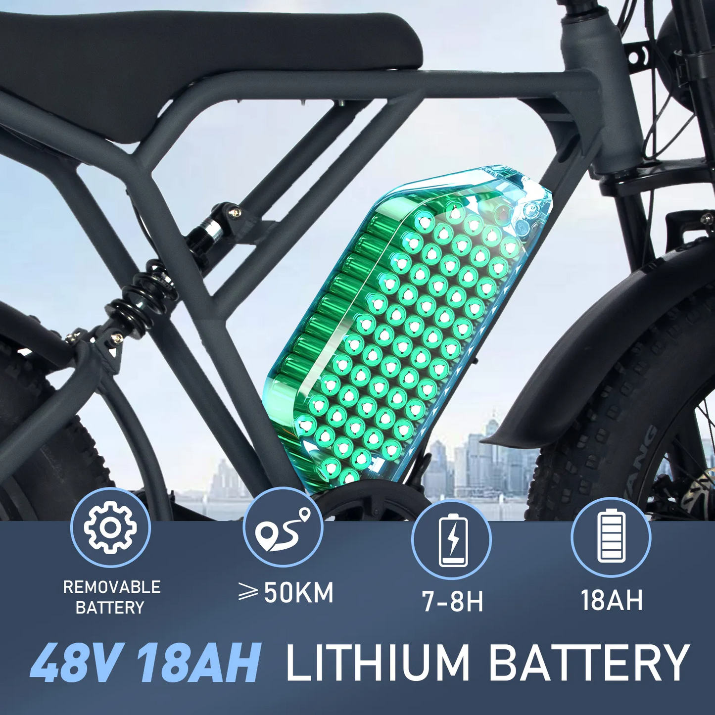 E-Bike KOOLUX KL-BK29 20" 250W 7-Gang SHIMANO