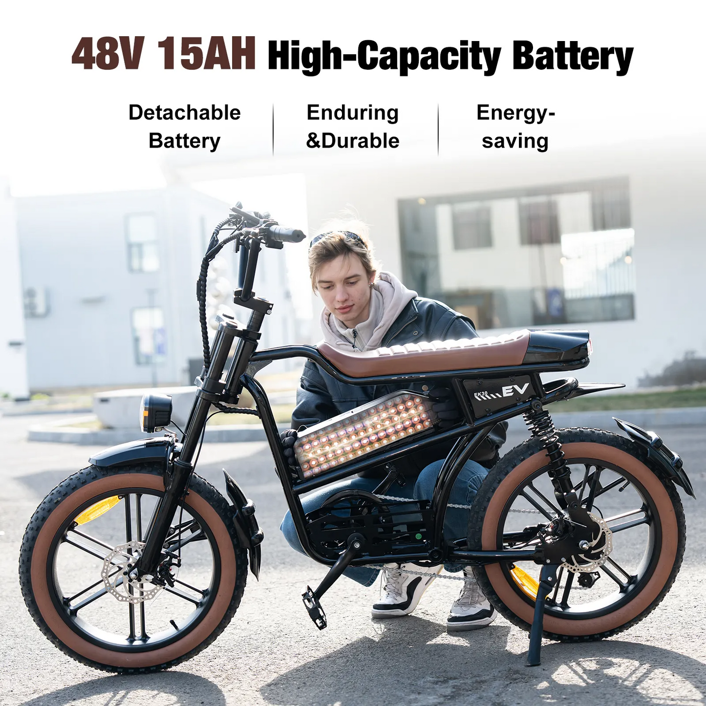 E-Bike Evercross EK30 20" 250W 7-Gang SHIMANO