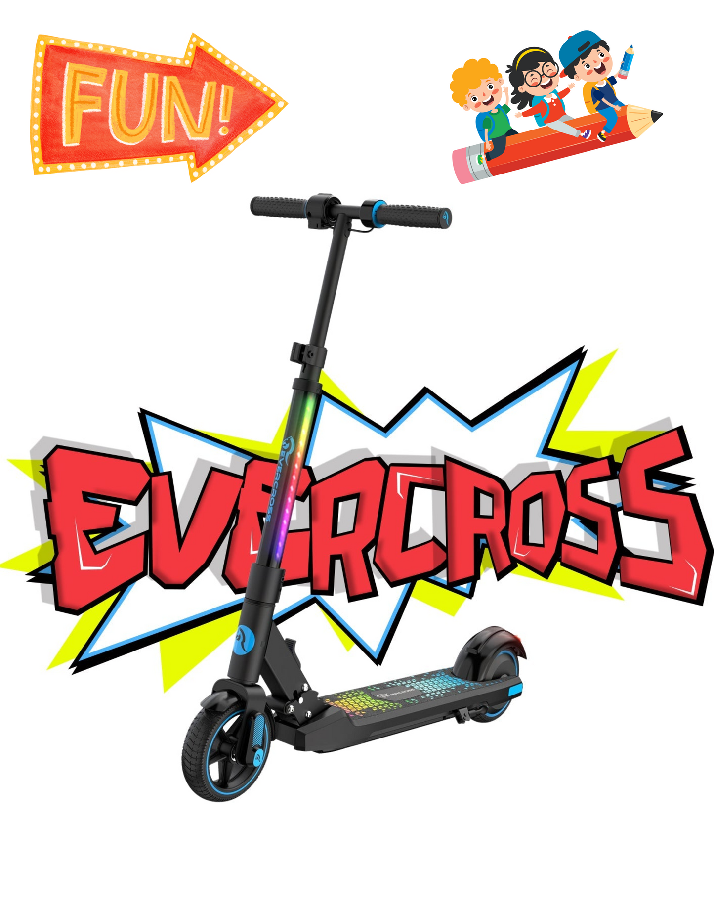 E-Scooter EVERCROSS EV06C 150W 15 km/h für Kinder