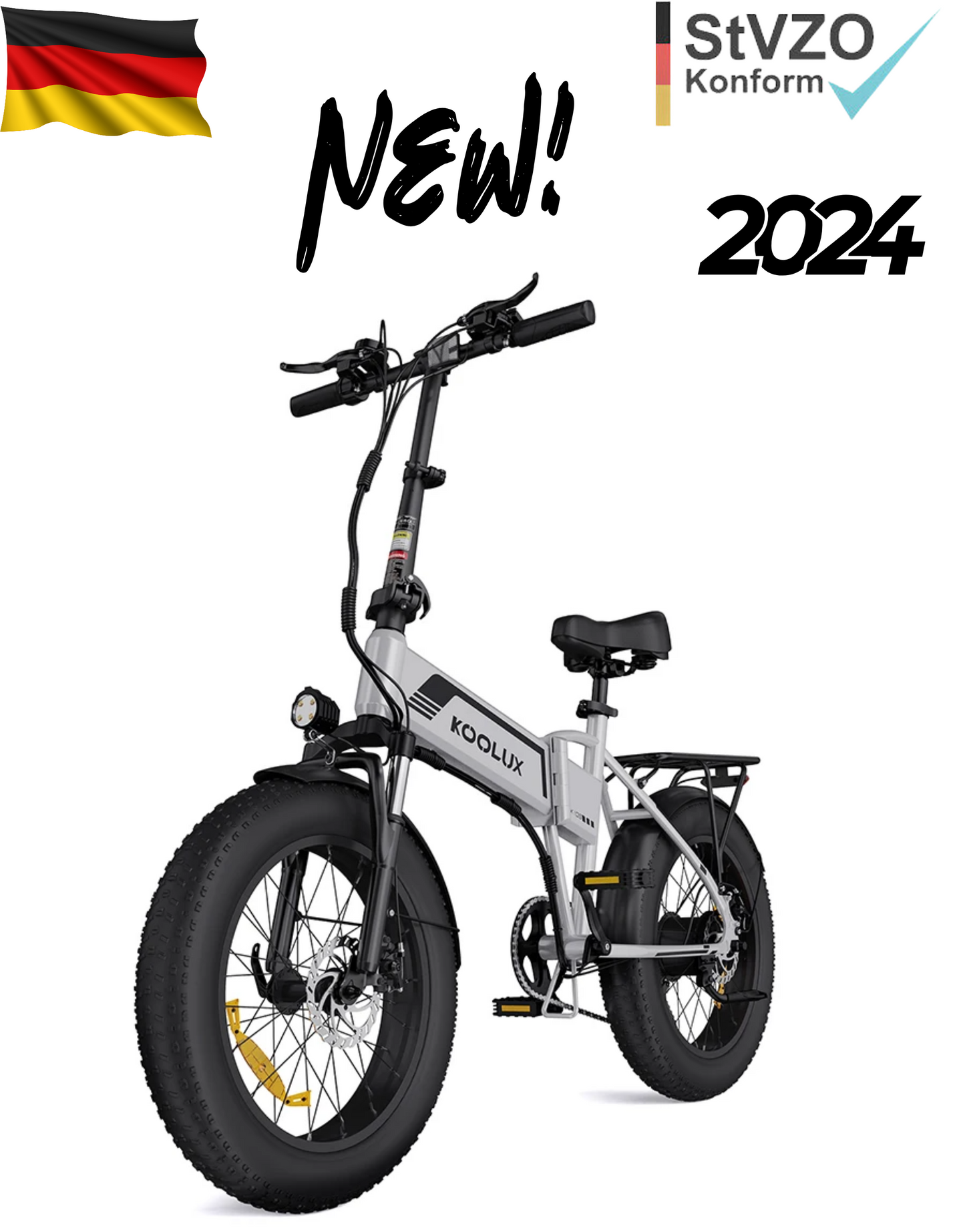 NEU E-Bike KOOLUX KL-BK10S 20" Faltbar 250W (max. 500W) 48V 13Ah Mountainbike
