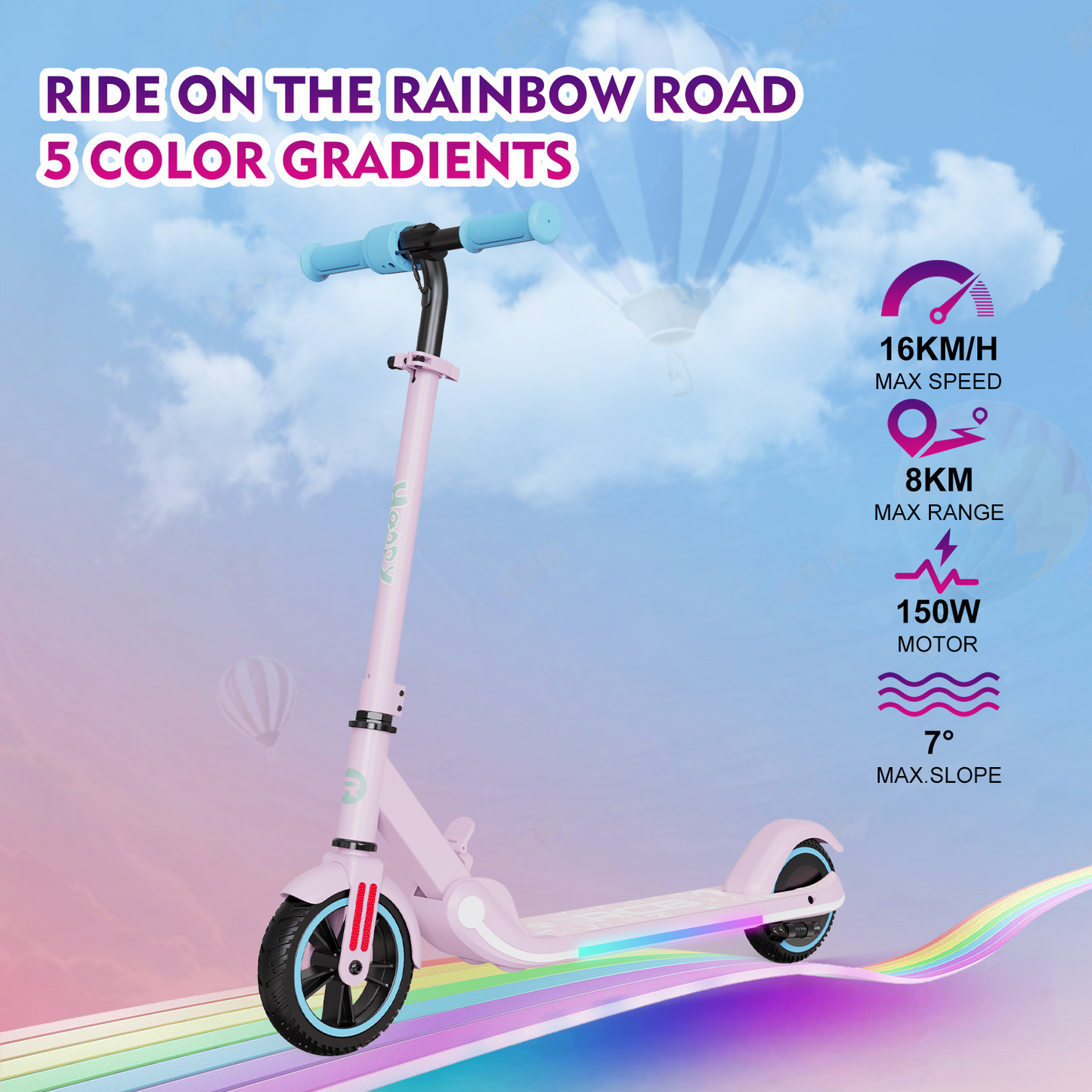 E-Scooter RCB R11 150W 16 km/h für Kinder
