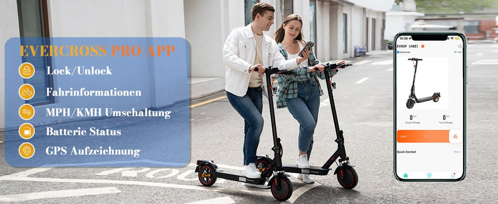 NEU E-Scooter Evercross EV85F 8,5 400W mit ABE