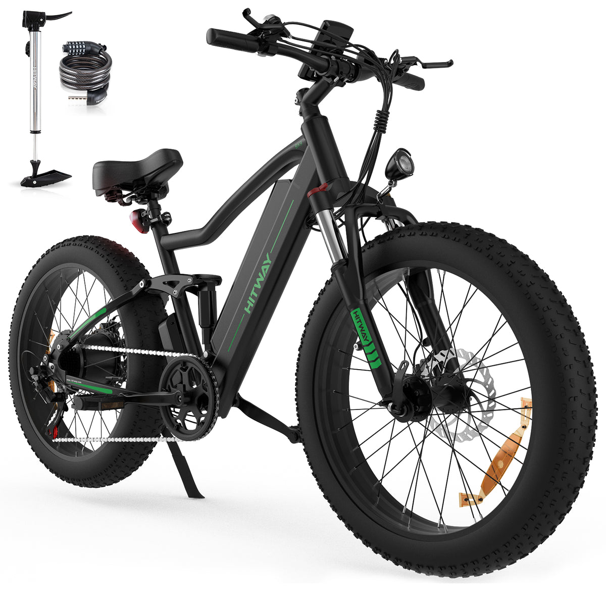 E-Bike HITWAY BK9 26*4,0 Zoll 250W 7-Gang SHIMANO Fat Tire