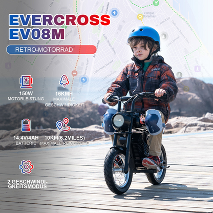 Elektro-Motorrad Evercross EV08M 150W 12" 16 km/h für Kinder