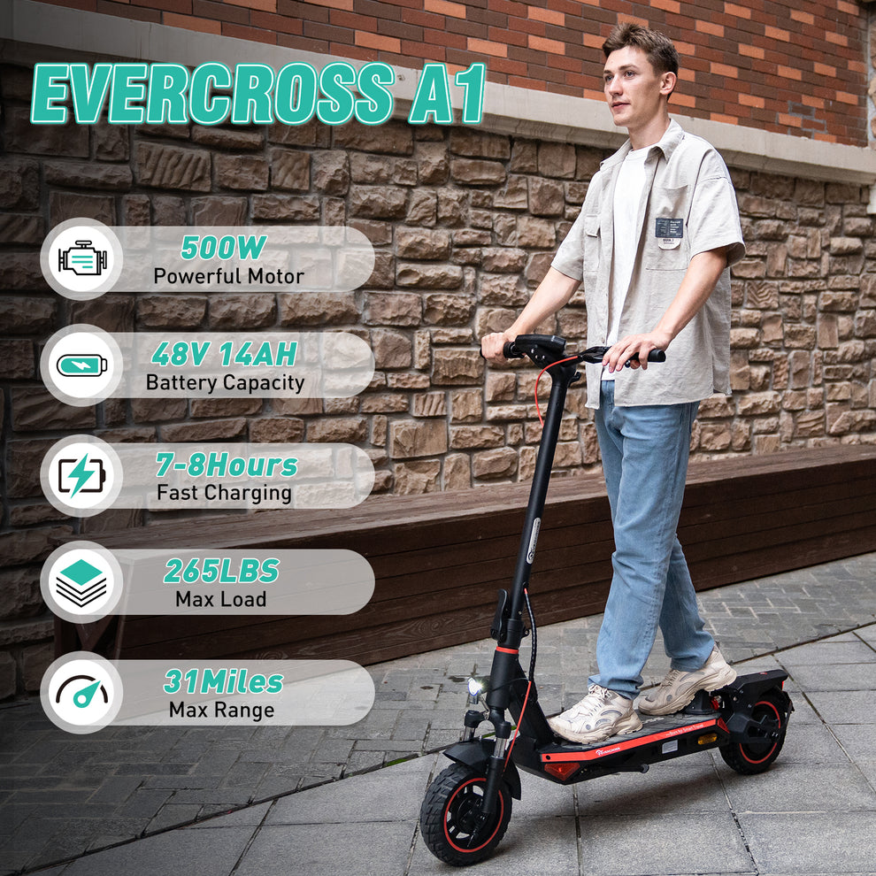 E-Scooter Evercross A1 10" 500W mit ABE