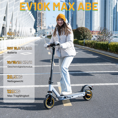 NEU E-Scooter Evercross EV10K MAX 10" 400W mit ABE