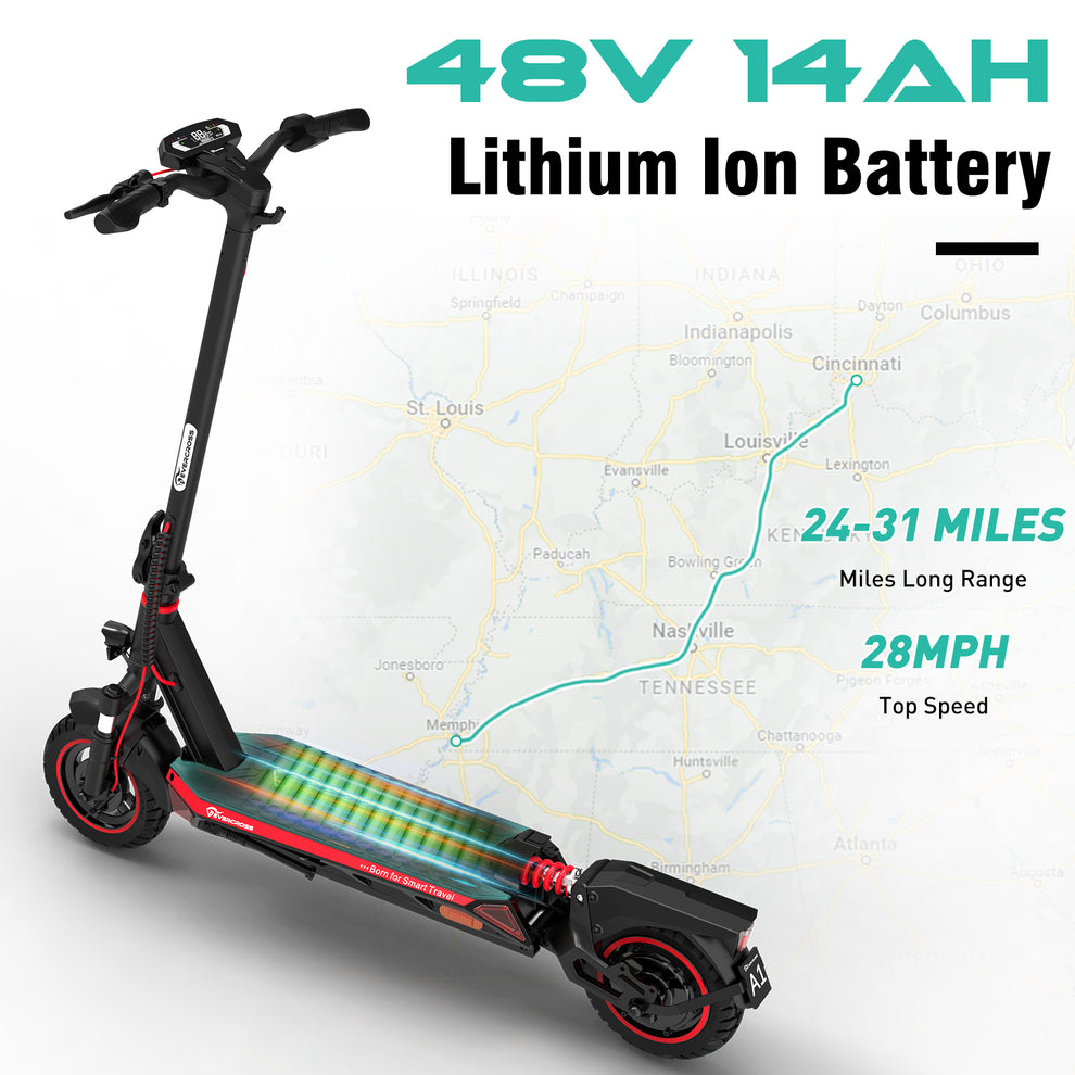 E-Scooter Evercross A1 10" 500W mit ABE