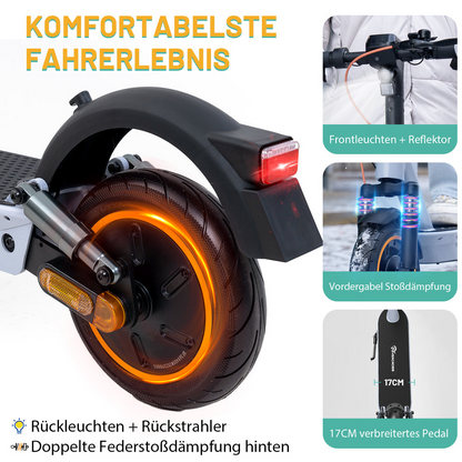 NEU E-Scooter Evercross EV10K MAX 10" 400W mit ABE