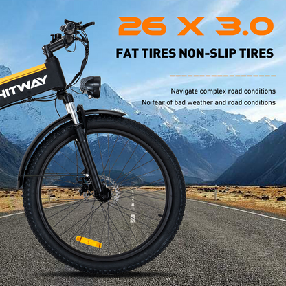 E-Bike HITWAY BK12 26" Faltbar 250W 7-Gang SHIMANO Mountainbike