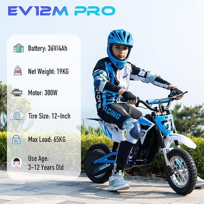 NEU Elektro-Motorrad Evercross EV12M PRO 300W 12" 25 km/h für Kinder