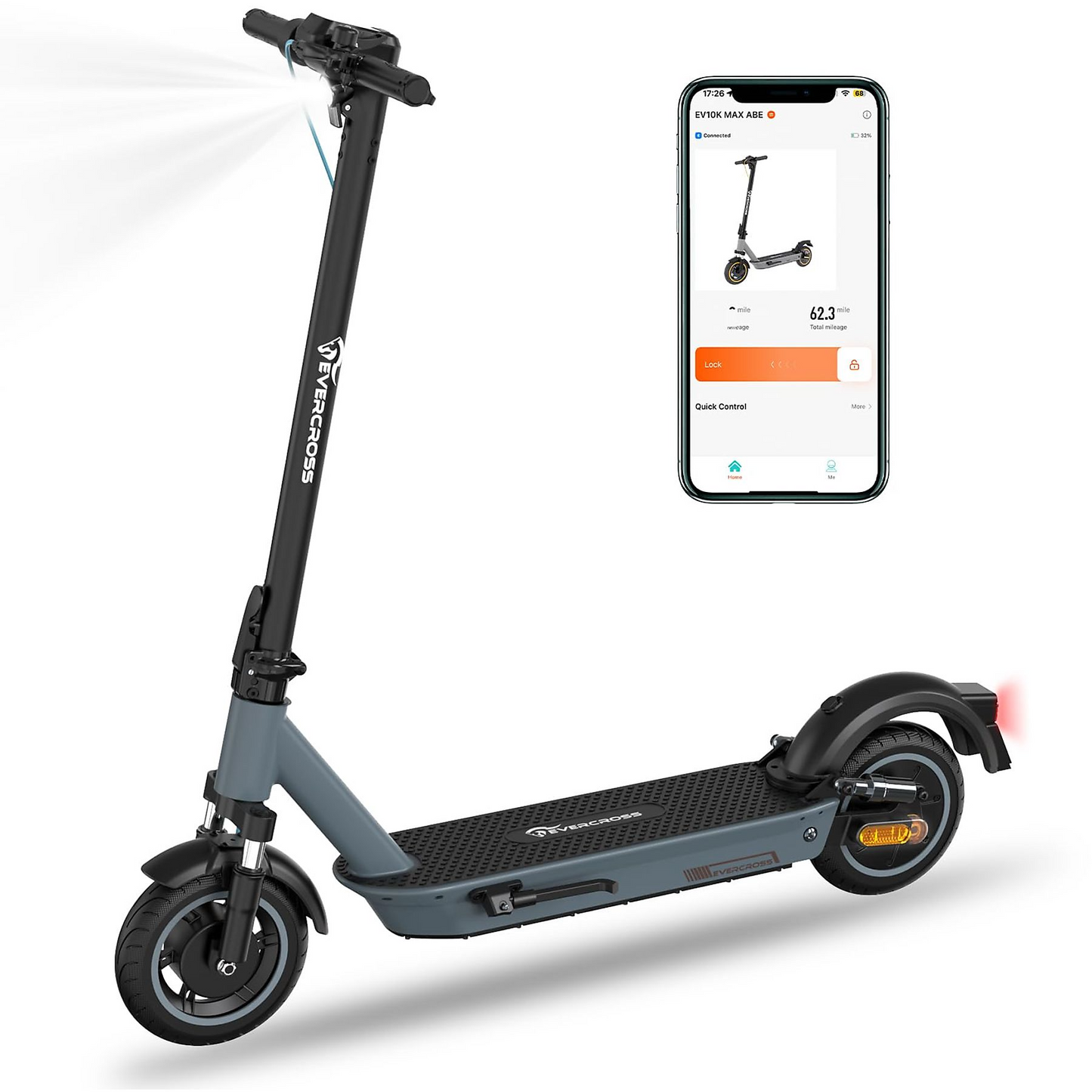 NEU E-Scooter Evercross EV10K MAX 10" 400W mit ABE