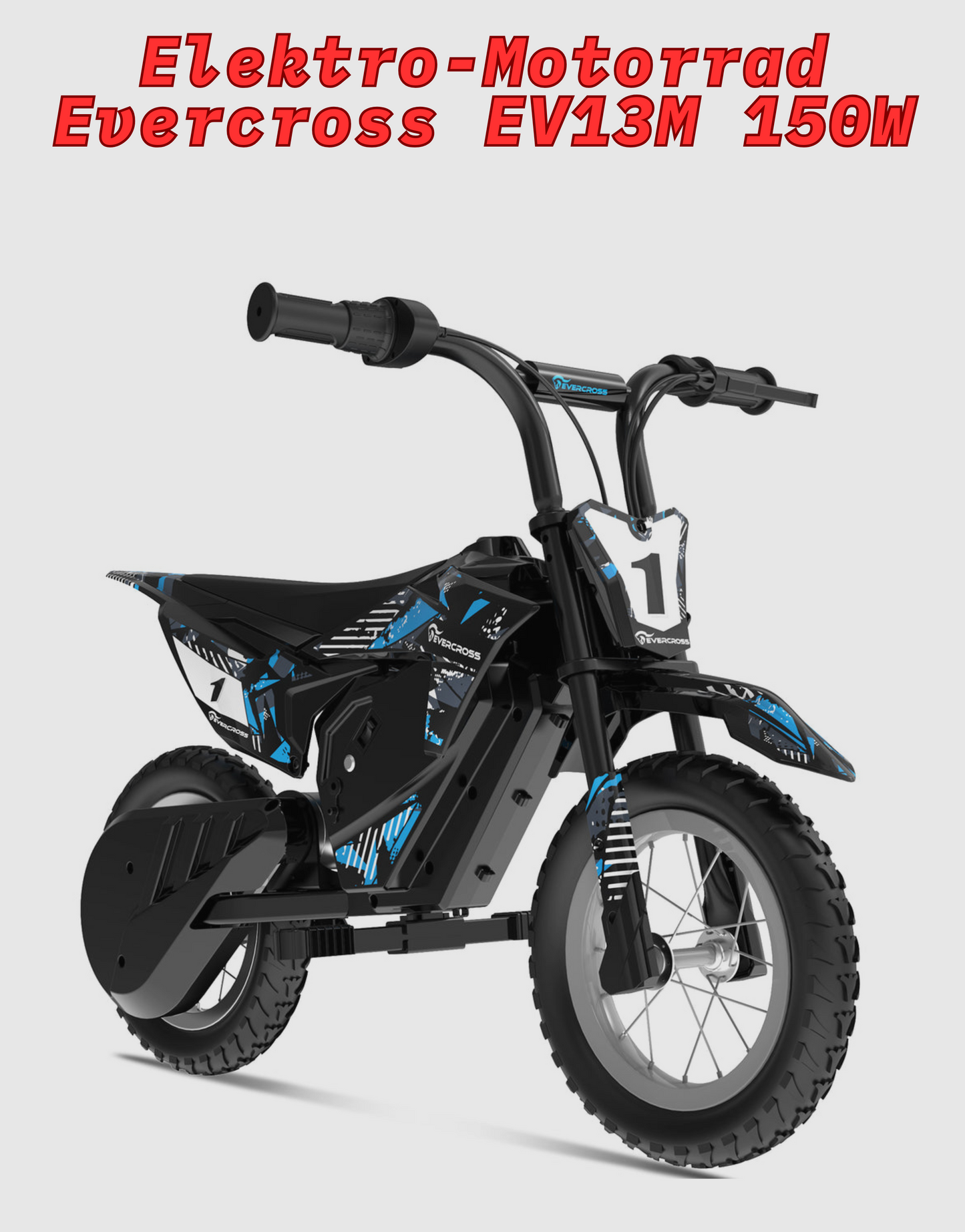 NEU Elektro-Motorrad Evercross EV13M 150W 12" 16 km/h für Kinder