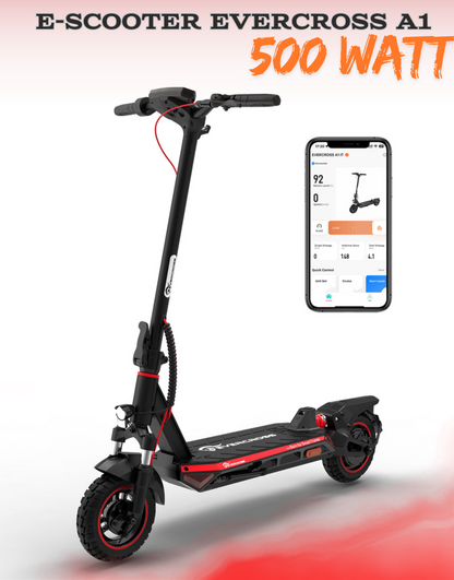 E-Scooter Evercross A1 10" 500W mit ABE