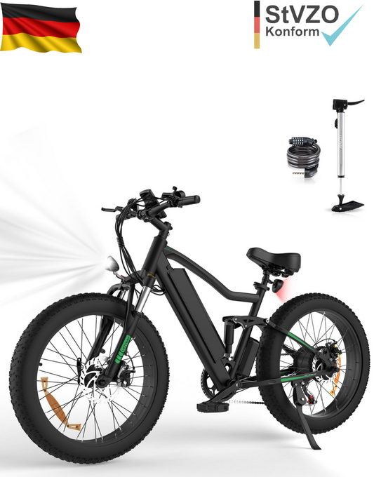E-Bike HITWAY BK9 26*4,0 Zoll 250W 7-Gang SHIMANO Fat Tire