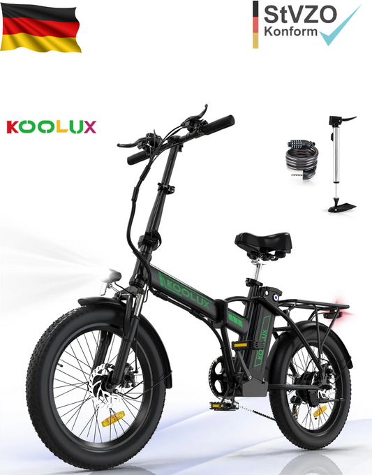 E-Bike KOOLUX BK11 20" Faltbar 250W 7-Gang SHIMANO Mountainbike