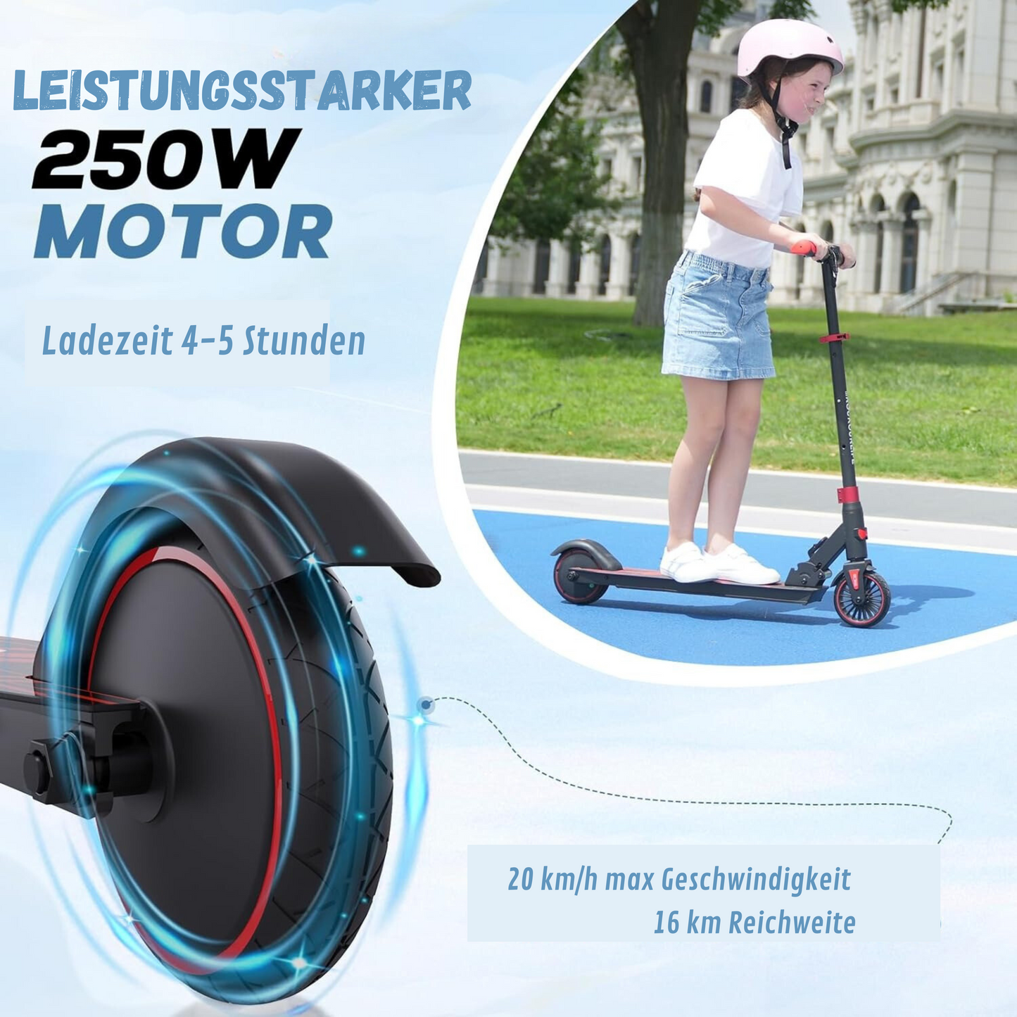 E-Scooter RCB R15 250W 20 km/h für Kinder